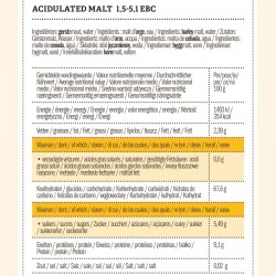 malt acidifié (Sauermalz) Weyerm. 3-7 EBC 5 kg