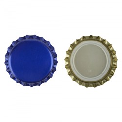 Capsules de bière 26 mm bleu 100 pcs